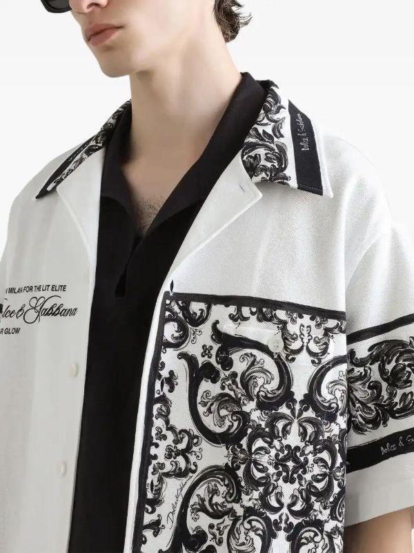 Dolce & Gabbana Logo-print Cotton Shirt | Browns Shirts