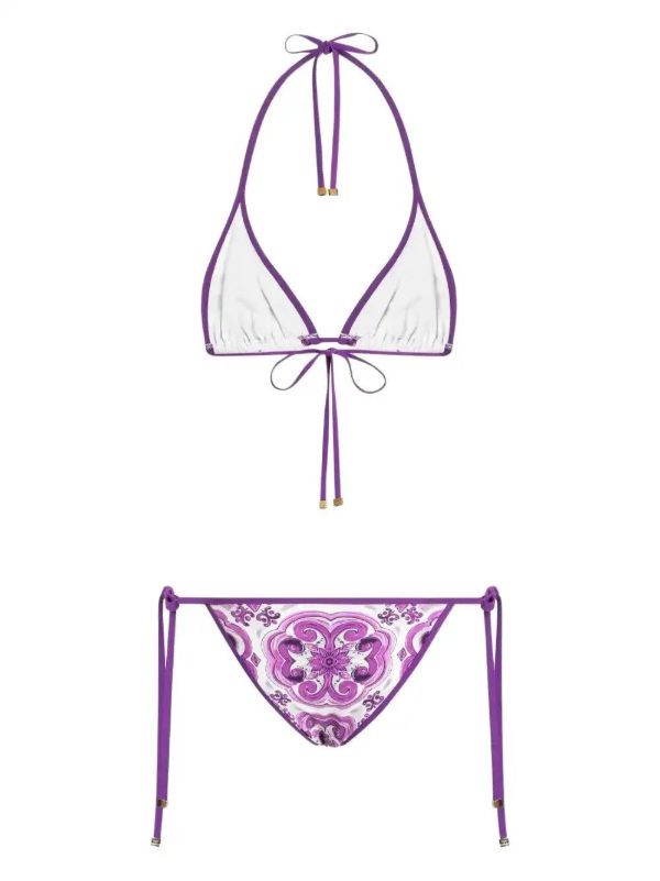 Dolce & Gabbana Majolica-print Bikini Set | Browns Bikinis