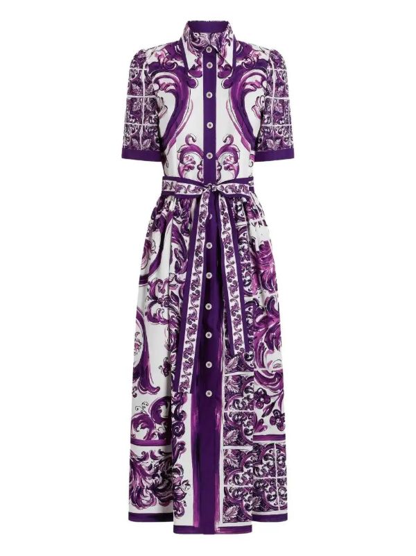 Dolce & Gabbana Majolica-print shirt dress | Browns Day Dresses