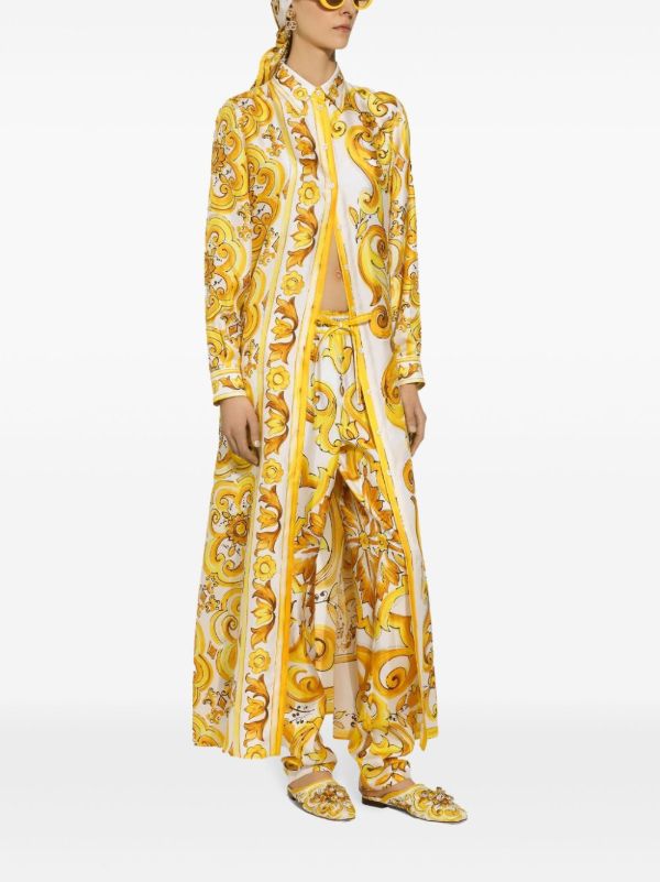 Dolce & Gabbana Majolica-Print Slim Trousers | Browns Sweatpants