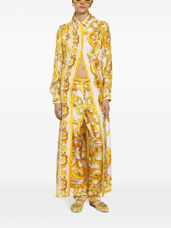 Dolce & Gabbana Majolica-Print Slim Trousers | Browns Sweatpants