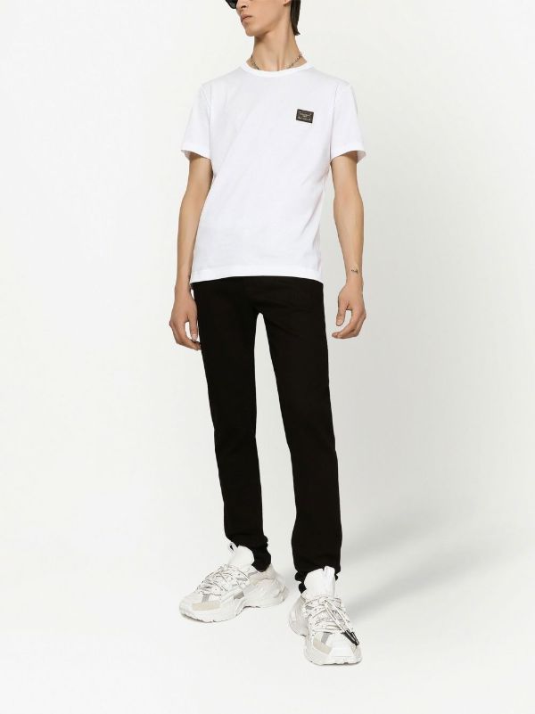 Dolce & Gabbana White Logo Plaque T-shirt | Browns T-Shirts