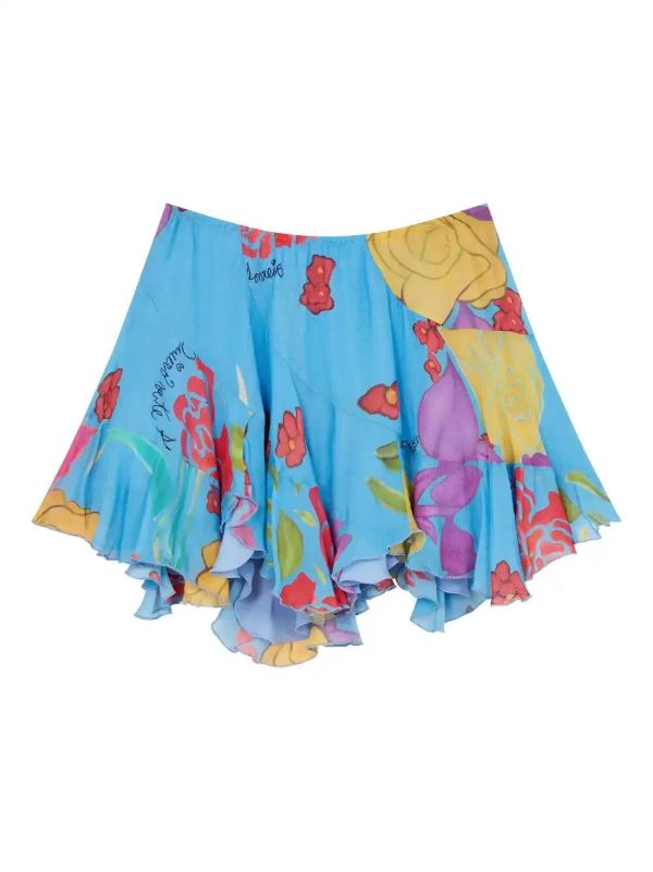 Donde Esteban x Valentino Cortazar Cielo mini skirt | Browns Asymmetric & Draped Skirts
