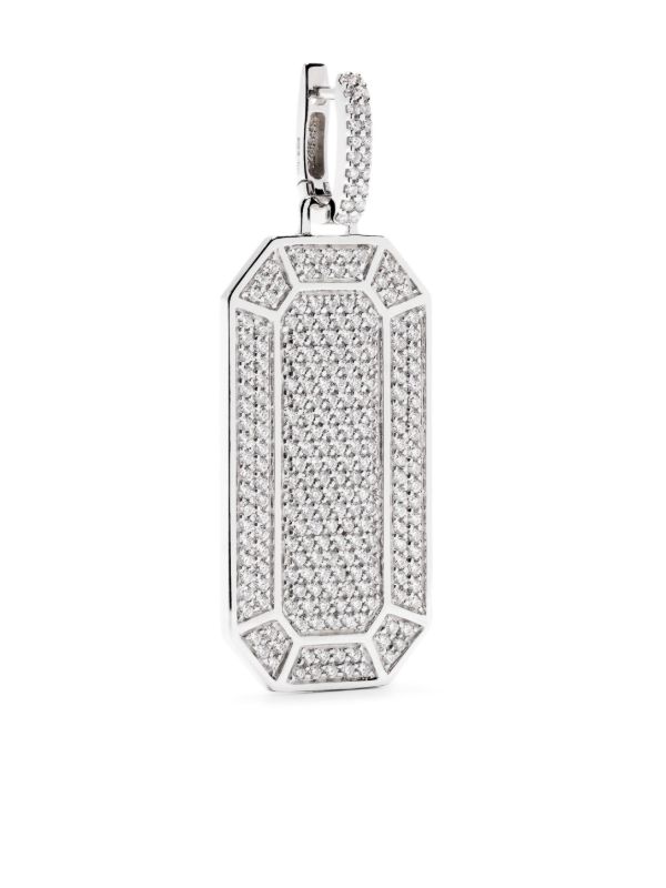 EÉRA 18K white gold Big Tokyo diamond single drop earring | Browns Fine Earrings