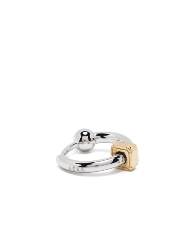 EÉRA 18K White Gold Mini Hoop Earring | Browns Earrings