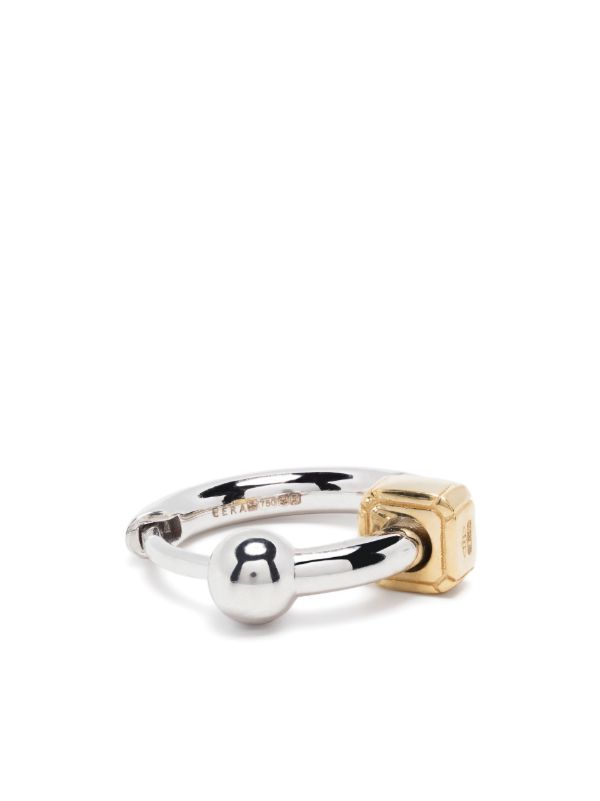 EÉRA 18K White Gold Mini Hoop Earring | Browns Earrings