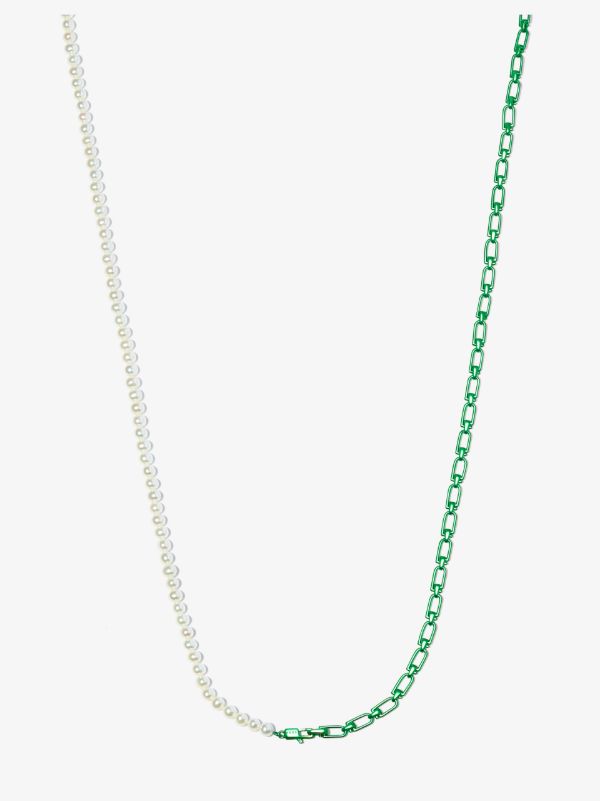 EÉRA Sterling Silver Pearl Chain Necklace | Browns Necklaces