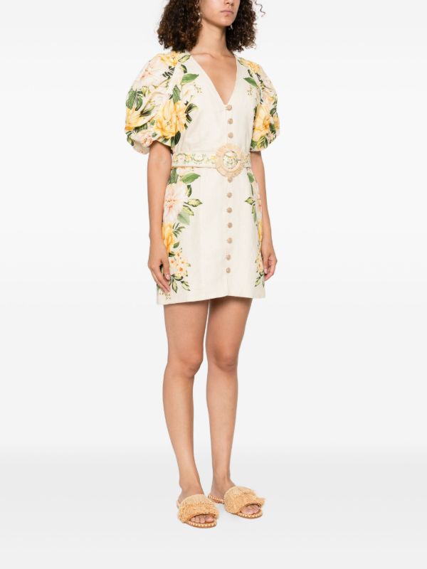 FARM Rio Garden Cascade Mini Dress | Browns Day Dresses