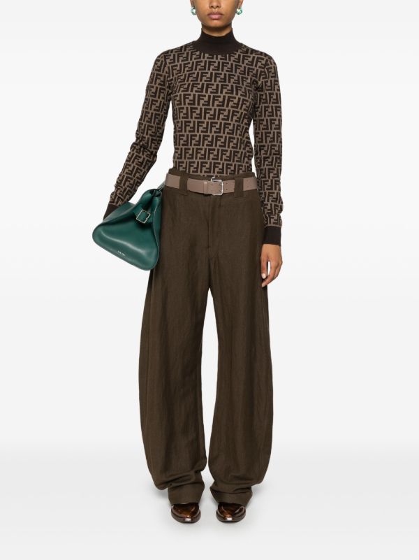 FENDI FF High-Neck Sweater | Browns Knitted Sweaters
