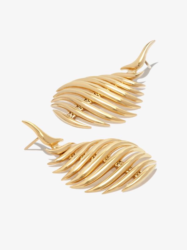 Fernando Jorge 18K Yellow Gold Flame Small Drop Earrings | Browns Fine Earrings