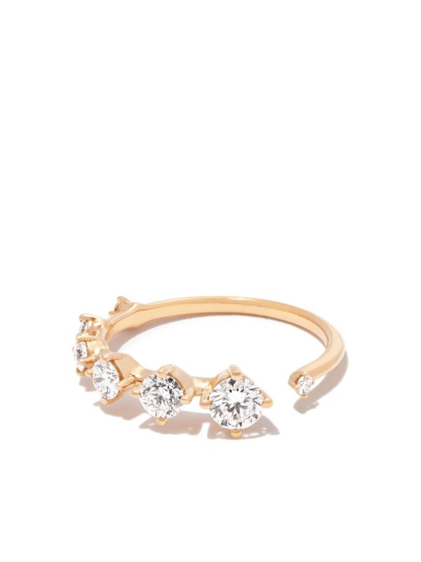 Fernando Jorge 18K Yellow Gold Small Sequence Diamond Band Ring | Browns Fine Rings