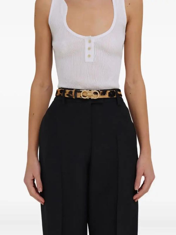 Ferragamo Adjustable Gancini Belt | Browns Belts