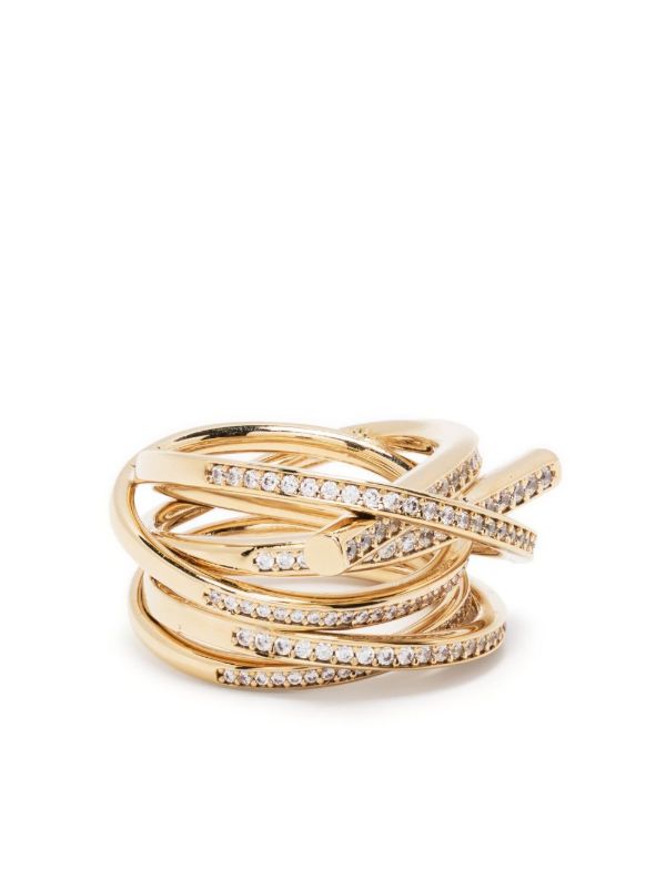 Ferragamo all-over crystal-embellished ring | Browns Rings Ferragamo all-over crystal-embellished ring | Browns Rings
