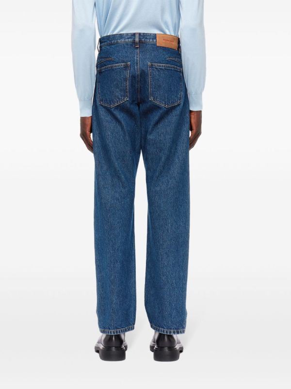 Ferragamo Blue Mid-Rise Straight Jeans | Browns Regular & Straight-Leg Jeans