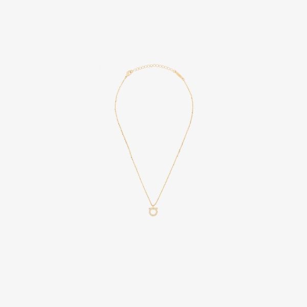 Ferragamo Gancini crystals necklace | Browns Necklaces Ferragamo Gancini crystals necklace | Browns Necklaces
