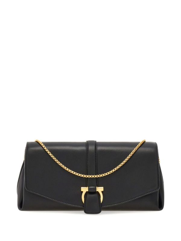 Ferragamo Medium Gancini Leather Shoulder Bag | Browns Shoulder Bags