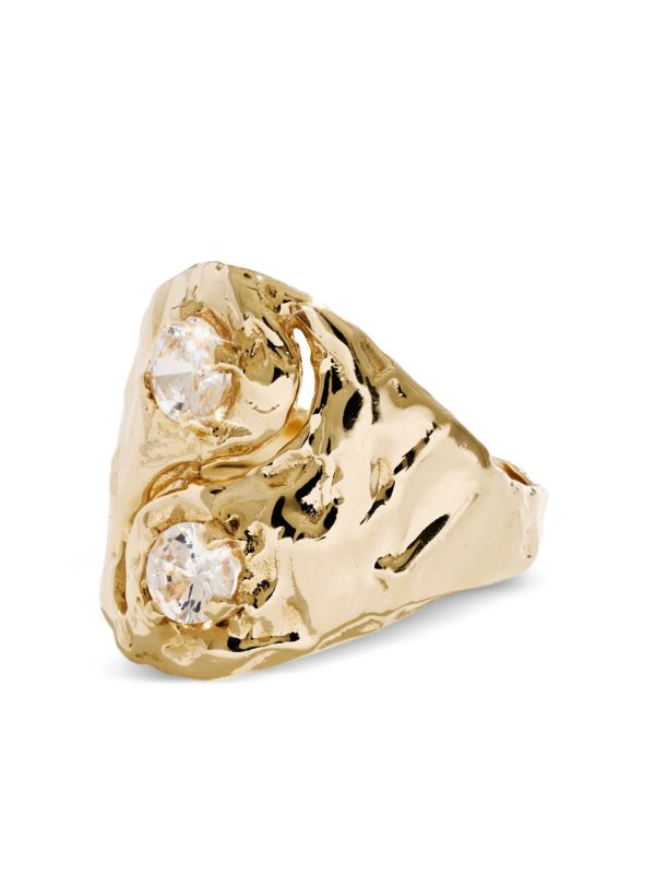 Fie Isolde 14K Yellow Gold Yin Yang Diamond Ring | Browns Fine Rings