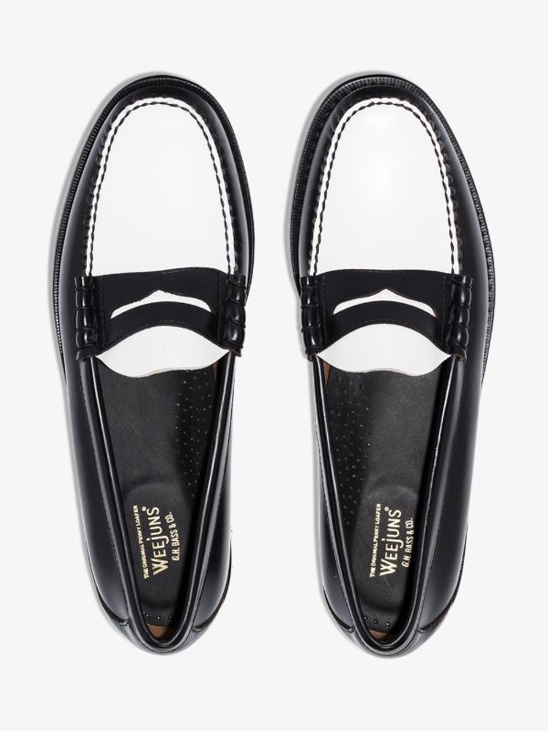 G.H. Bass & Co. Black Heritage Larson Weejun Leather Loafers | Browns Loafers