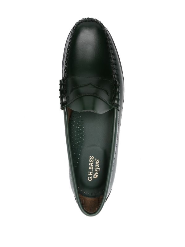 G.H. Bass & Co. Green Weejuns Larson Penny Leather Loafers | Browns Loafers