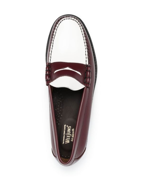 G.H. Bass & Co. Red Larson Leather Loafers | Browns Loafers