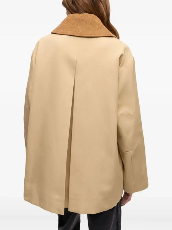 GANNI Corduroy-collar Utility Jacket | Browns Oversized Jackets