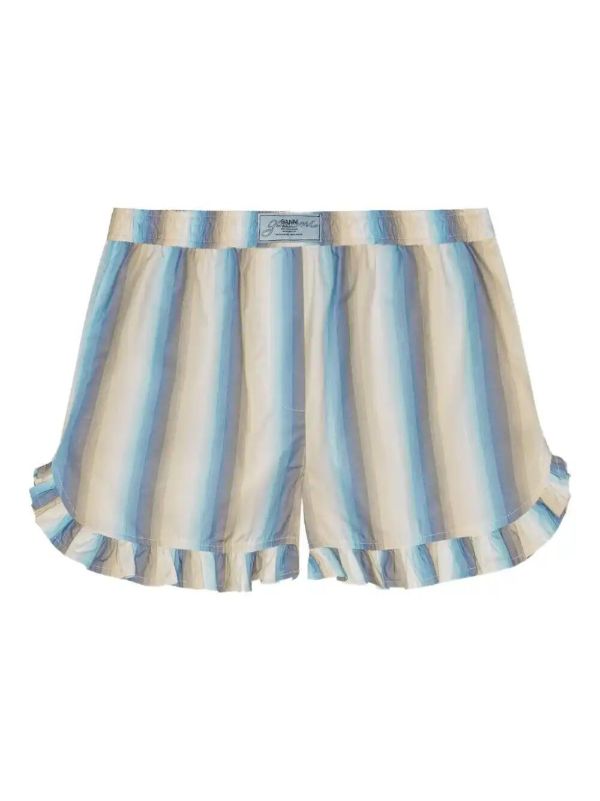 GANNI striped shorts | Browns Short & Mini Shorts