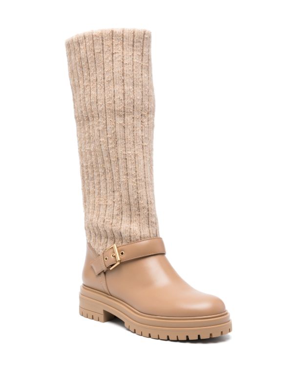 Gianvito Rossi Neutral Thurso Boots | Browns Boots