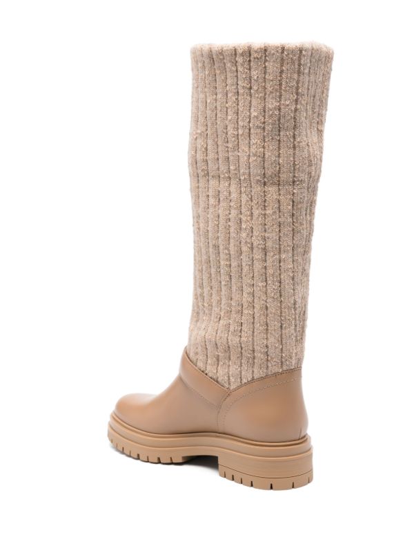 Gianvito Rossi Neutral Thurso Boots | Browns Boots