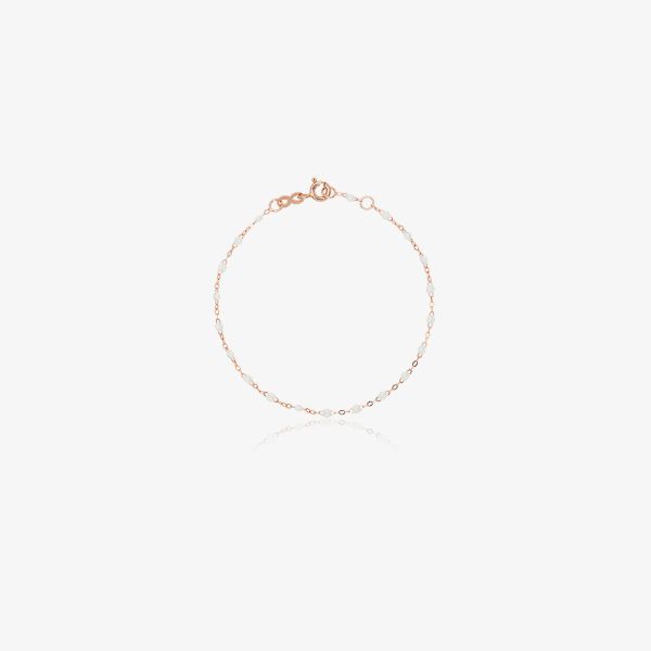 Gigi Clozeau 18K rose gold 17 CM beaded bracelet | Browns Fine Bracelets
