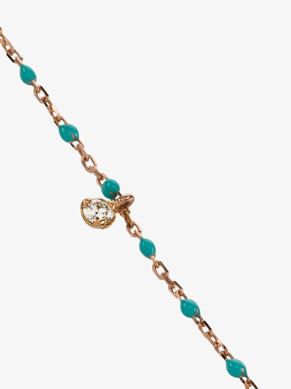 Gigi Clozeau 18K Rose Gold 17 CM Beaded Diamond Bracelet | Browns Fine Bracelets