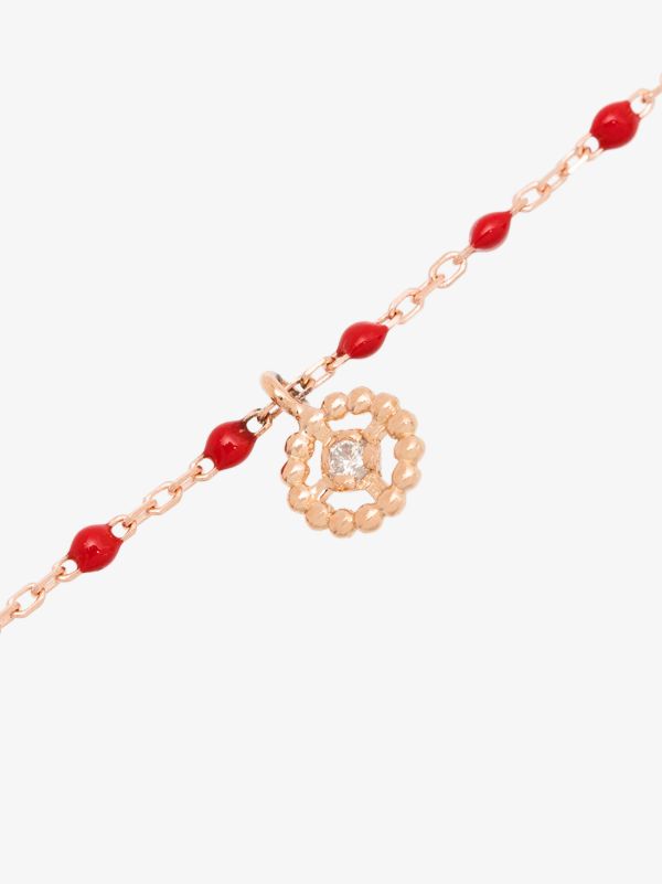 Gigi Clozeau 18K Rose Gold 17 CM Beaded Diamond Bracelet | Browns Fine Bracelets
