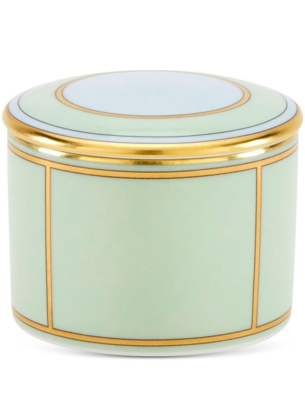 GINORI 1735 Green Diva Porcelain Box | Browns Decorative Objects
