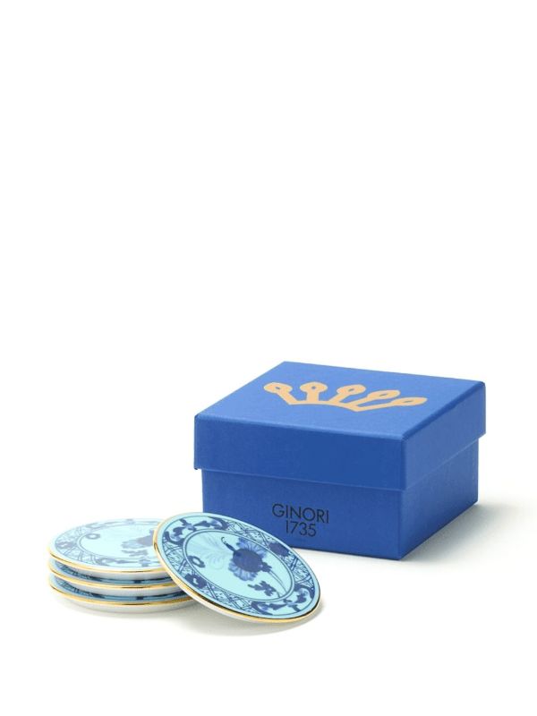 GINORI 1735 Oriente Italiano Coasters (set Of Four) | Browns Plates & Bowls