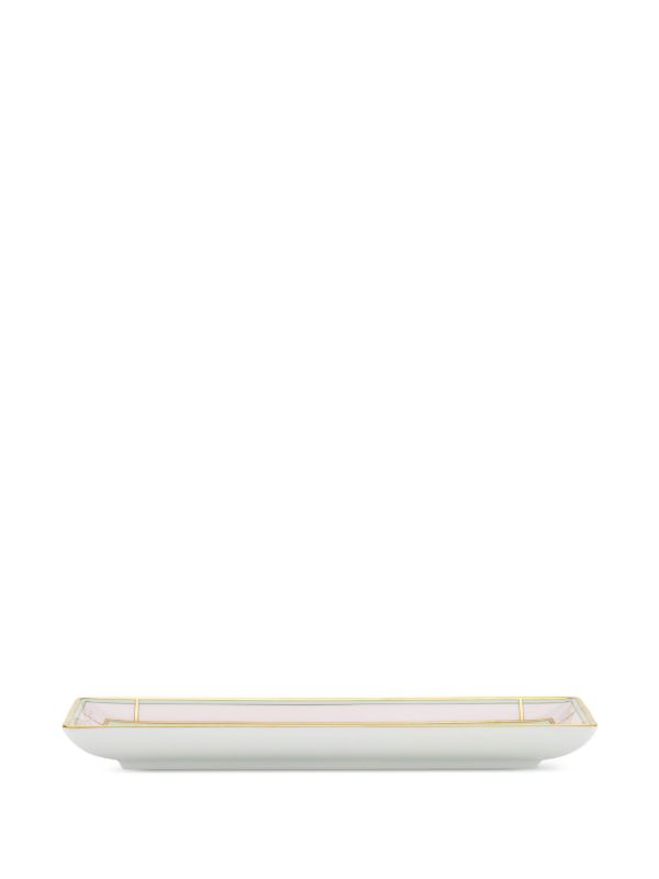 GINORI 1735 Pink Diva Porcelain Rectangular Tray | Browns Decorative Trays & Plates