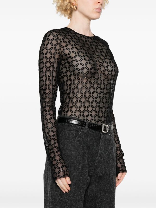 Givenchy Flocked-Monogram Body | Browns T-Shirts & Jersey Shirts