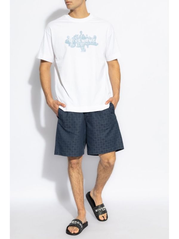 Givenchy Monogram-Pattern Bermuda Shorts | Browns Bermuda Shorts
