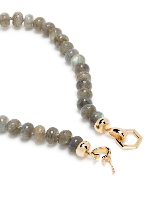 Harwell Godfrey 18K Yellow Gold Foundation Labradorite Beaded Necklace | Browns Fine Necklaces