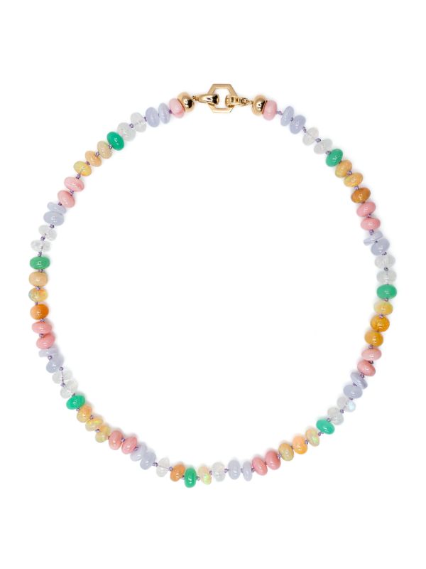 Harwell Godfrey 18K Yellow Gold Pastel Bead Foundation Necklace | Browns Fine Necklaces