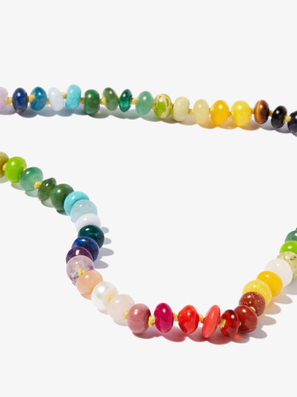 Harwell Godfrey 18K Yellow Gold Rainbow Gemstone Beaded Necklace | Browns Fine Necklaces