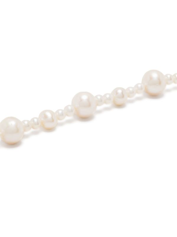 Hatton Labs Sterling Silver XL Pebbles Pearl Bracelet | Browns Bracelets