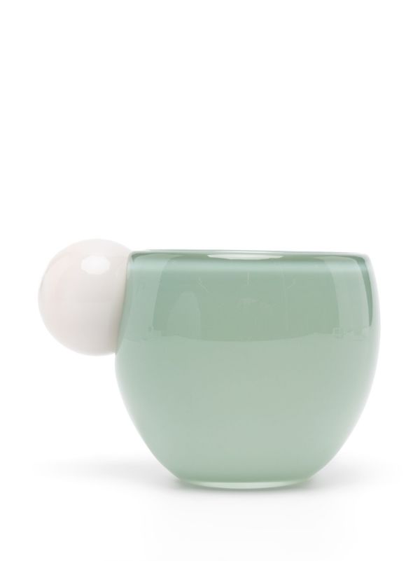 Helle Mardahl Green Bon Bon Glass Coffee Cup | Browns Cups & Tea Sets