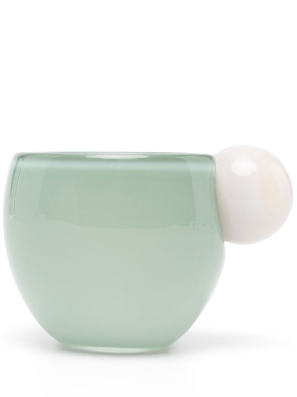 Helle Mardahl Green Bon Bon Glass Coffee Cup | Browns Cups & Tea Sets