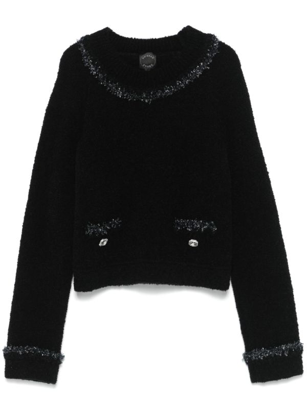 Huishan Zhang lurex trimming jumper | Browns Knitted Sweaters