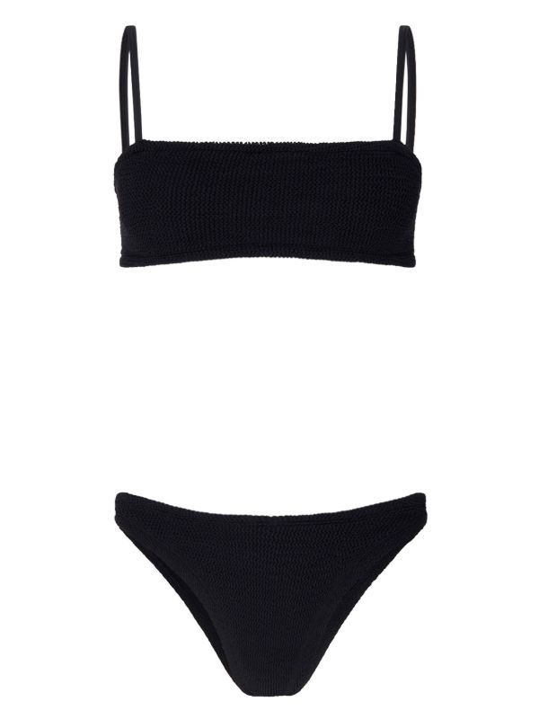 Hunza G Black Gigi Crinkled Bikini | Browns Bikinis