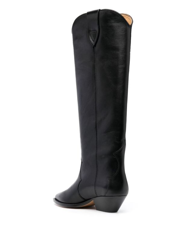 ISABEL MARANT Black Denvee 40 Leather Boots | Browns Boots