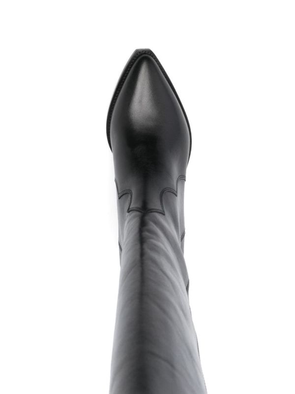 ISABEL MARANT Black Denvee 40 Leather Boots | Browns Boots