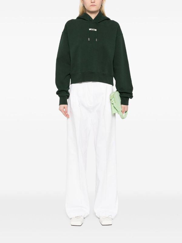Jacquemus Black Grosgrain Hoodie | Browns Hoodies