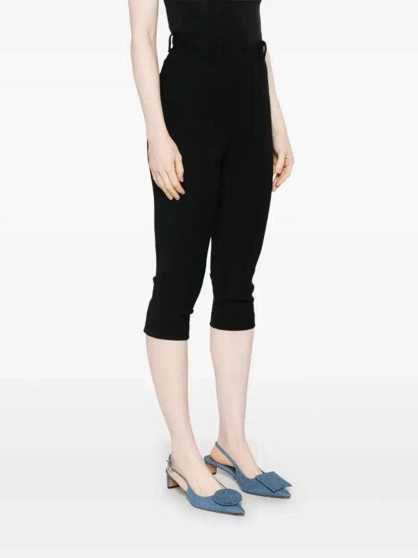 Jacquemus Black The Capri Trousers | Browns Cropped Pants