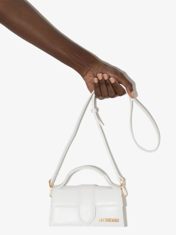 Jacquemus white Le Bambino leather top handle bag | Browns Top Handle Bags