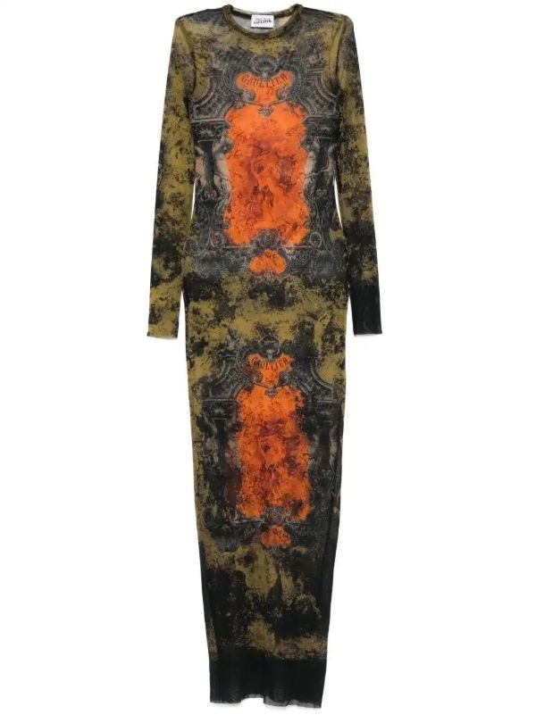 Jean Paul Gaultier printed maxi dress | Browns Day Dresses